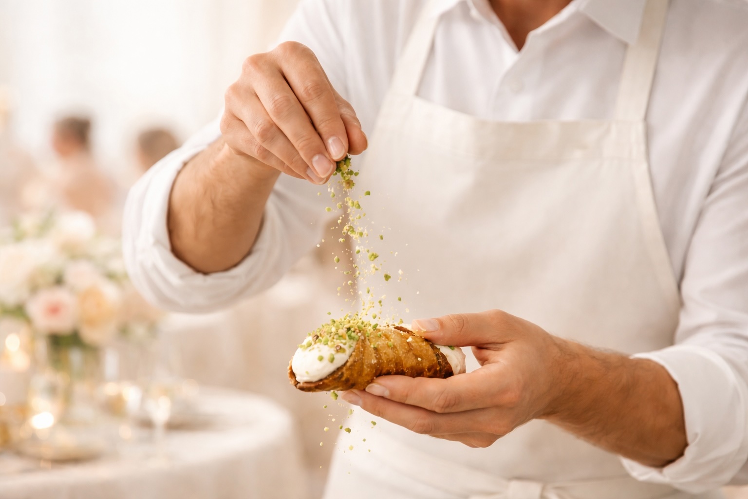 Live gefüllte Cannoli – frisch vor Ort